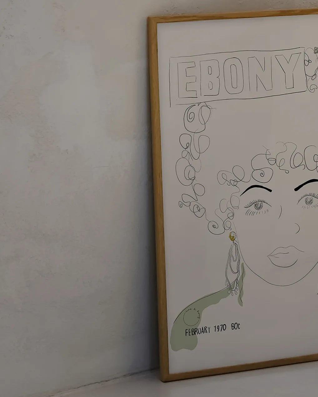 'Ebony 1970' art print