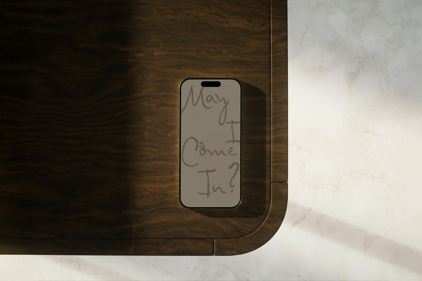 'May I come in?' wallpaper