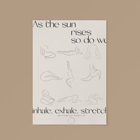 'As the sun rises' art print