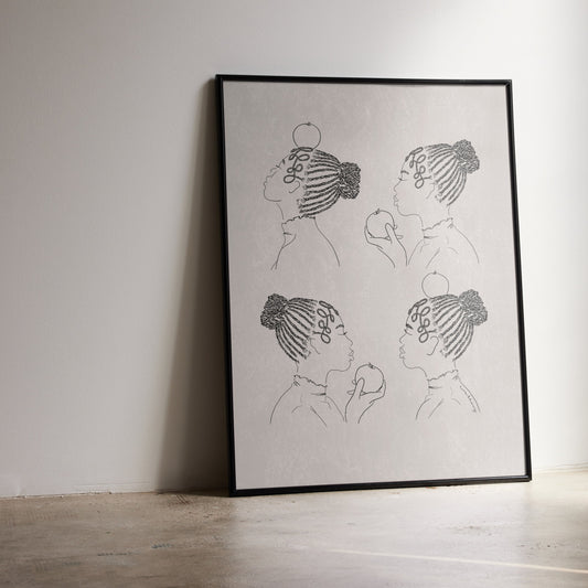 'Notes of self-compassion' art print