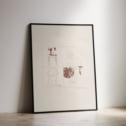 'A list of things' art print