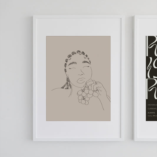 'Fruits of my labour' art print